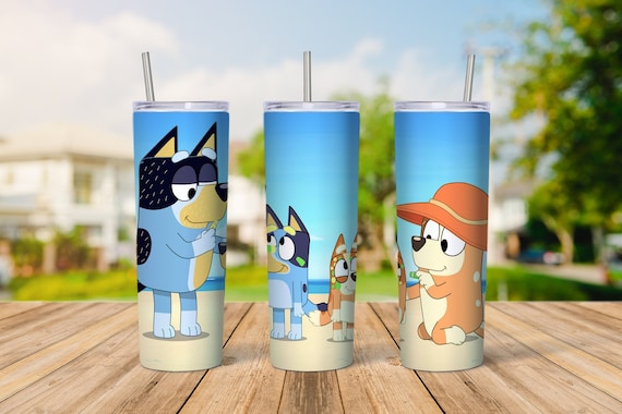 Bluey Tumbler Design, 20 Oz Skinny Tumbler Design, Sublimation