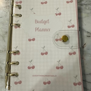 Cherry Themed A6 Budget Binder