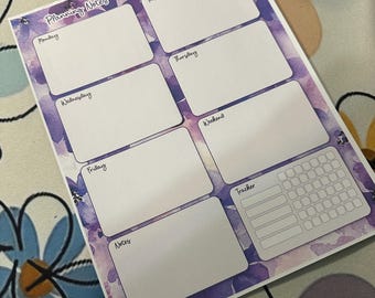Wochenplaner Notizblock