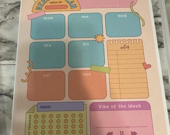 Weekly Planner Notepad