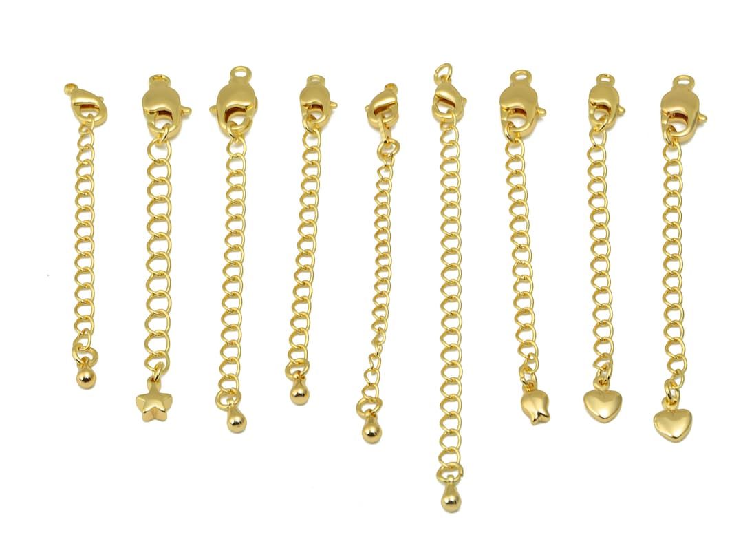 Gold Extender Curb Chain Rose Bracelet Extender Clasp Etsy