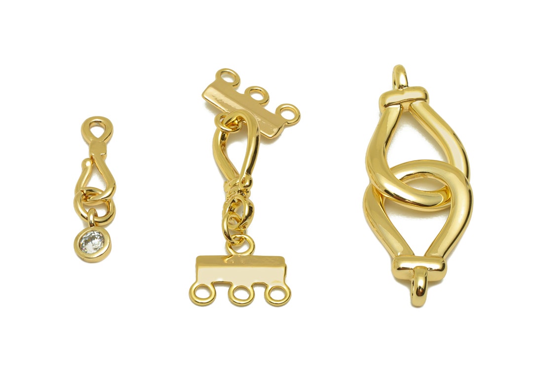 Brass Knot Connector Gold Knot Connector Cubic Zircon Etsy