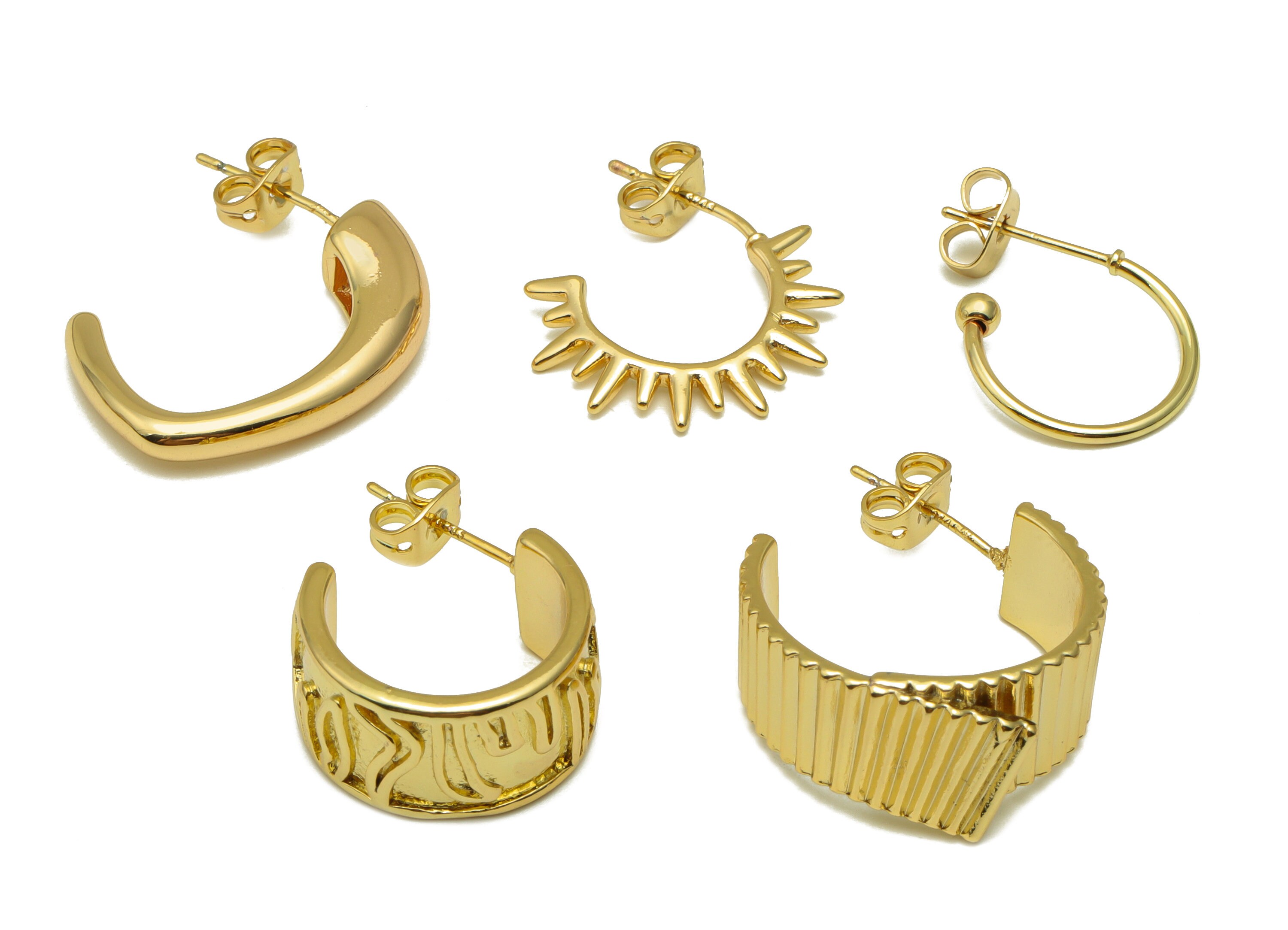 Thick Earlobe Earring, Extra Long Post Earrings, 12mm 14mm 16mm Long Post  Earring, Rose Gold Earring, Fat Earlobe Earring, 420MR X-long Post 