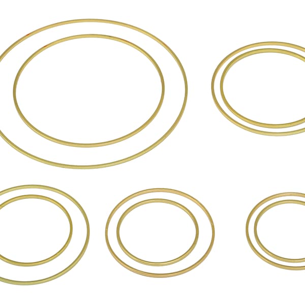 18K Gold Rings , Gold Closed Ring , Brass Earring Hoop , 1mm Circle Closed Rings , Round Connector , Gold Round Link , 18K Gold Plating DIY