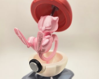 Sleeping Mew Figure in Pokeball