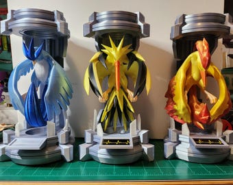 Legendary Bird Incubator Set - Articuno, Zapdos, Moltres - 10.5 Inch