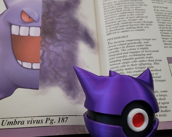 3D Printed Gengar Pokeball with Stand