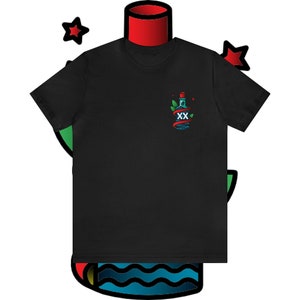 Rum bottle tshirt - black, white, grey.