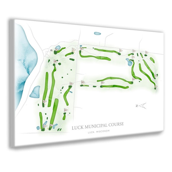 Luck Map Canvas Etsy