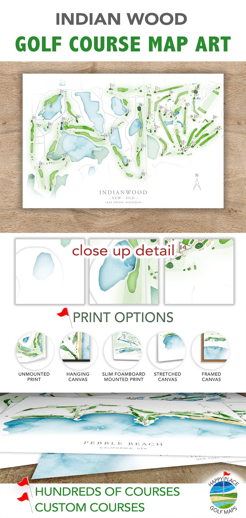 Indianwood Golf Course Map MI Golf Club Course Layout Fathers Golf