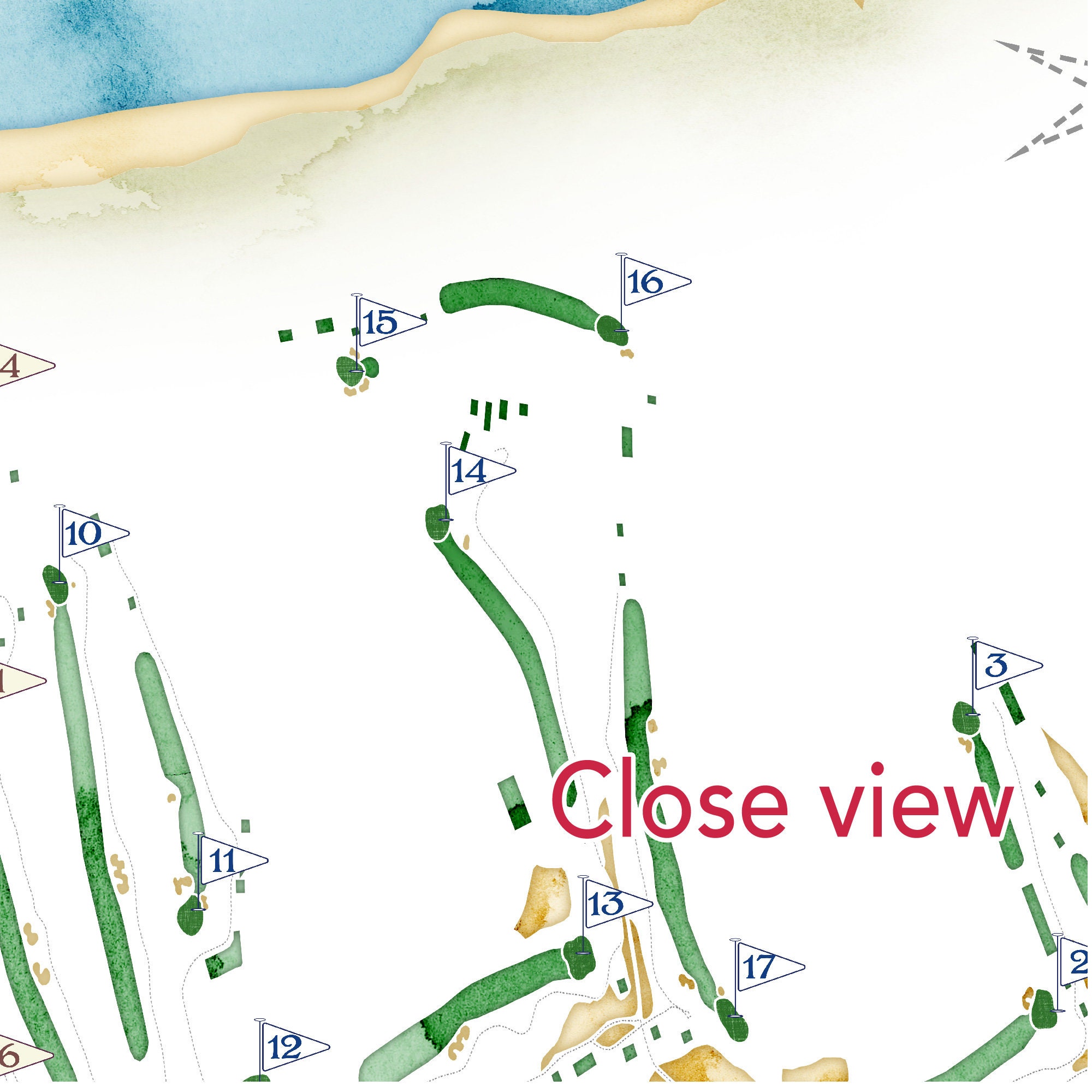 Torrey Pines Golf Course Map North and South Courses CA Golf Layout