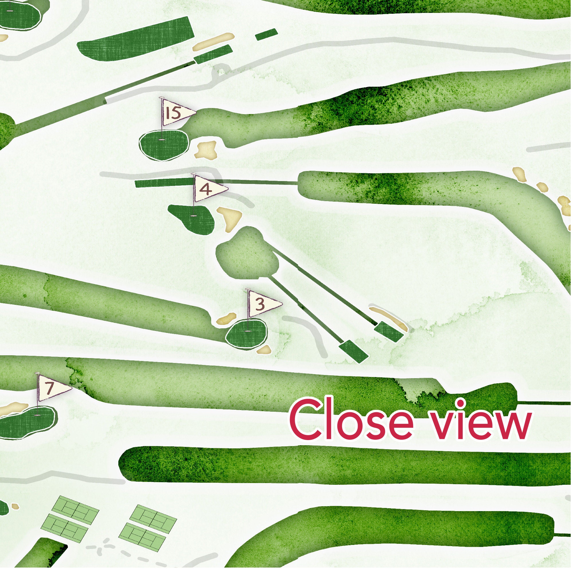 Nakoma Golf Course Map Golf Club Course Layout WI Golf Etsy Nakoma Golf Course Map Golf Club Course Layout WI Golf Etsy