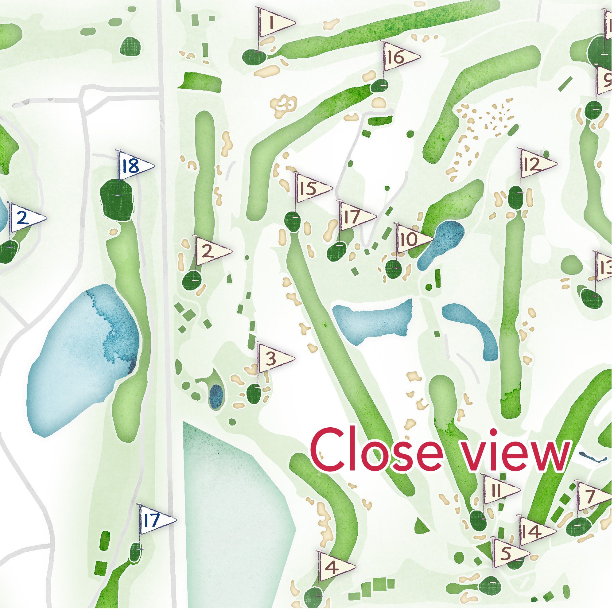 Indianwood Golf Course Map MI Golf Club Course Layout Fathers Golf