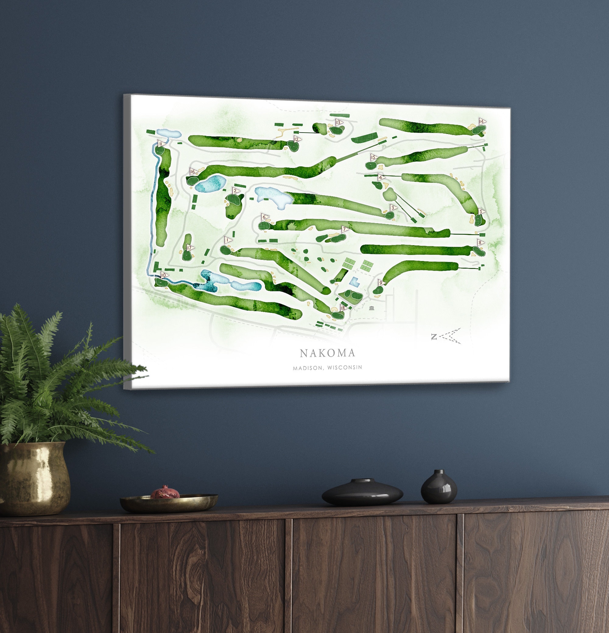Nakoma Golf Course Map Golf Club Course Layout WI Golf Etsy Nakoma Golf Course Map Golf Club Course Layout WI Golf Etsy
