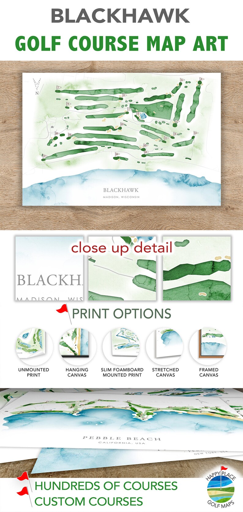 Blackhawk Golf Course Map, Layout Golf Course in Wisconsin