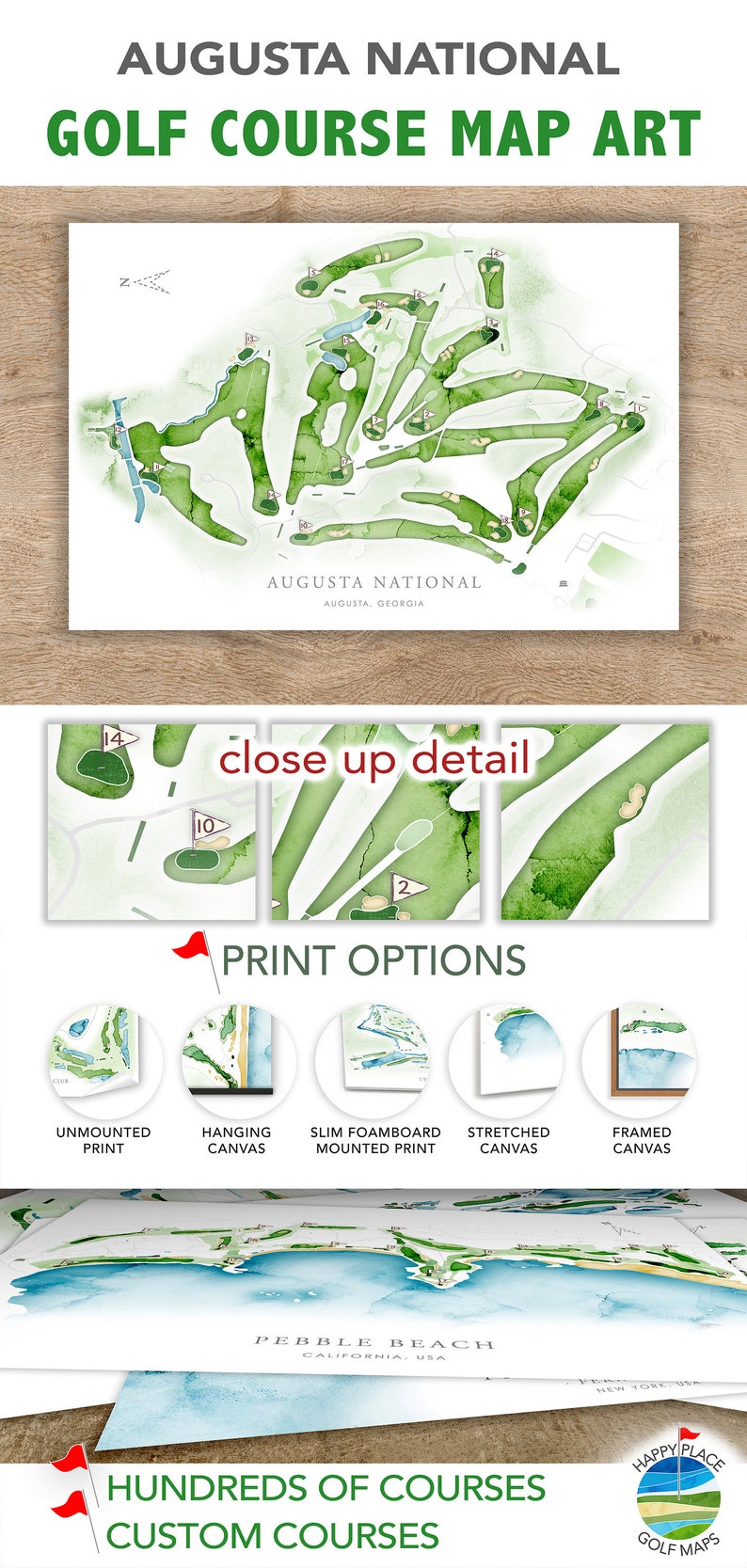 Augusta National Golf Course Map - Il 794xN.4906239063 39za 