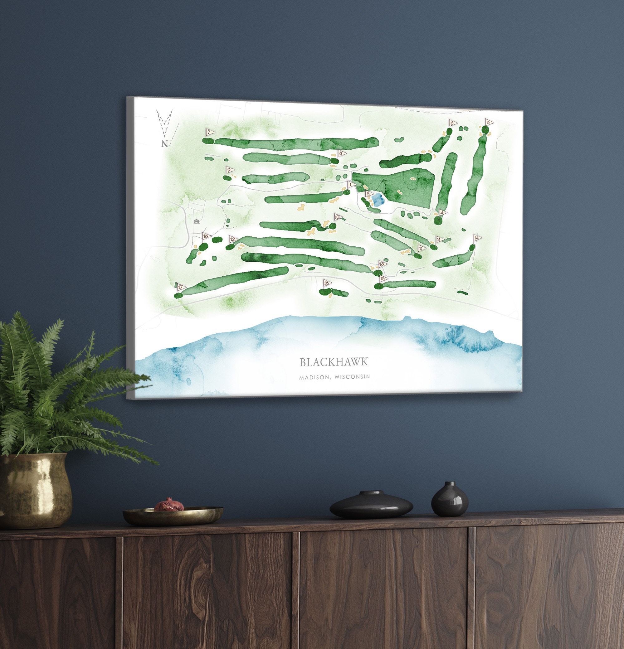 Blackhawk Golf Course Map, Layout Golf Course in Wisconsin