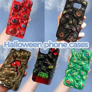 Cthulhu Tentacules Eye Halloween Coque de téléphone pour Google Pixel 9 8 7 6 Pro, 16e 16 15 Pro Max 14 13 Mini 12 SE Coque pour iPhone, décoration d'Halloween