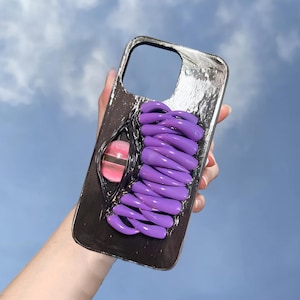Cthulhu horror eyeball decoden gothic phone case for iPhone 17 16e 16 15 14 Pro Max,Samsung S25 S24 Edge A06 A16 A56,Google Pixel 8 9 10 Pro