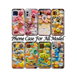 Kawaii Cute Cartoon Couple Case With Chain,iPhone 15 14 Pro Max 15 14 Pro,Samsung Z Flip 5 Fold 5 S23 S24 Ultra Case,Google Pixel 7 Pro Case