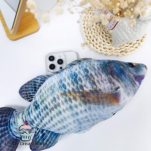 Lustige Fisch Handyhülle für iPhone 16 15 14 13 12 Pro Max, Samsung S25 Edge S24 Ultra A36 A56 A55, Google Pixel 7 8 9 9A Pro, Bestes Geschenk Ldea