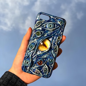 Cthulhu Tentacle Eyeball Phone Case for iPhone 17 16e SE 12 13 14 15 16 Pro Max,Samsung A56 S24 S25 Edge,Google Pixel 8 9 9A 10 Pro