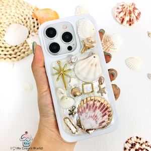 Polymer clay shellfish phone case for iPhone Air 17e 16 15 14 13 Pro Max,Samsung A56 S26 S25 S24 S23 Ultra Z Flip8,Google Pixel 8 9 9A 10