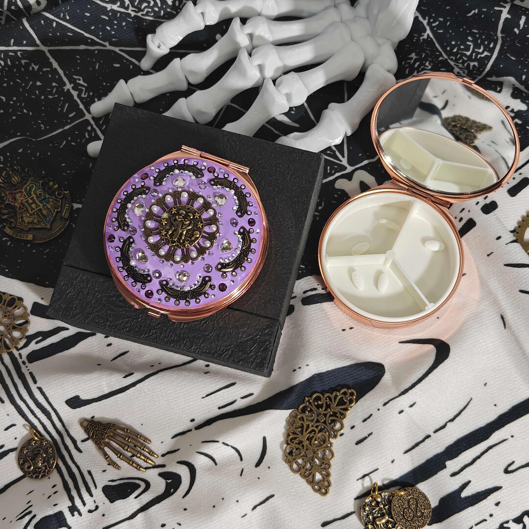 Custom 12 Constellation Birth Control Pill Case,7 Days Golden Pill Box ...
