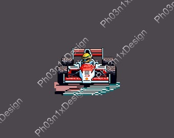 アイルトン・セナ F1マシン ベクターアート – マクラーレン MP4/4