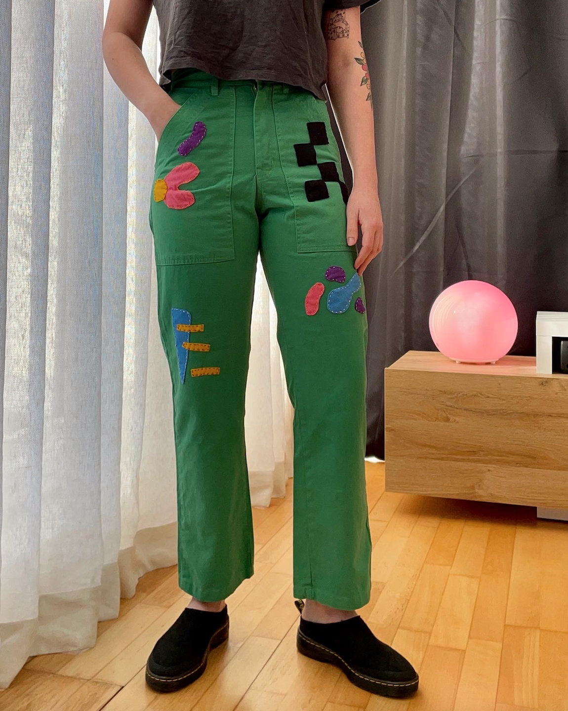 Reworked Big Bud Press Sea Foam Green Work Pants 