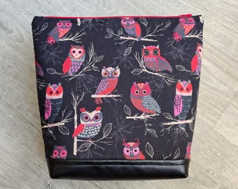 Owls Handmade Cosmetic Wash Bag Make-Up Pouch