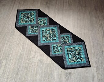 Dark Moths Handmade Table Runner 96cm