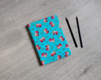 Mushrooms Reusable A5 Notebook Cover - Handmade Eco Stationery