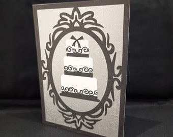 Handmade Goth Wedding Card