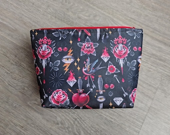 Tattoo Handmade Cosmetic Wash Bag Make-Up Pouch