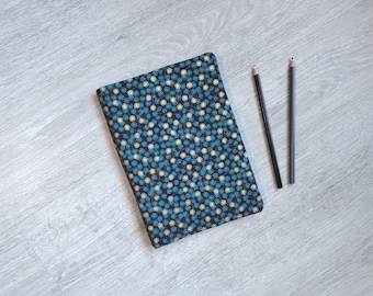 Aster Flower Reusable A5 Notebook Cover - Handmade Eco Stationery