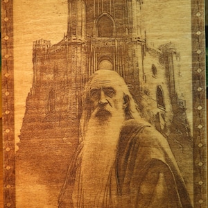 Saruman, non poteva mancare nella saga di Tolkien, un disegno e una pirografia che mi hanno dato da fare, per me meritavano