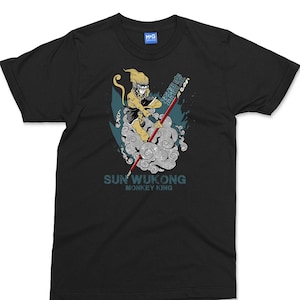 Sun Wukong Monkey King T-shirt, Chinese Gaming Journey To the West Adventure Game Tee, Chinese Legend Mythical Tale Gamer Gifts for Him Her