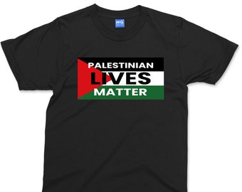 Palestinian Lives Matter T-Shirt, Freedom Palestine Flag Tee