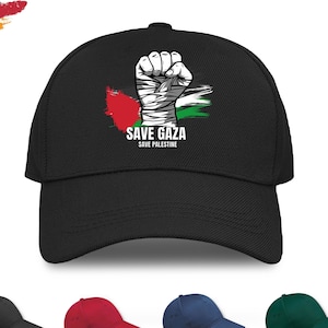 Save Gaza Save Palestine Baseball Cap | Free Palestinian End Occupation Peaceful Message Sports Hat For Pro Palestine Supporters Adults Kids
