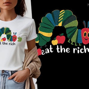 Lustig essen die reichen T-Shirts, hungrige Raupe Weltbuchtag-Schule-T-Stück, Kinderbuch-Charakter-Lesetag-Woche für Lehrer-Leser