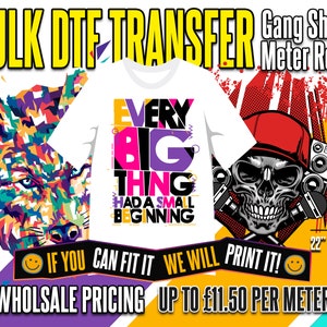 Personalised Heat Transfers, T-shirt Heat Transfer Ready to Apply Dtf Iron On Custom, Your Custom Design, Heat Printing Transfer Gang Sheets