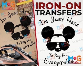 Disneyland Daddy Mickey Iron-On Transfer, Father's Day Gift