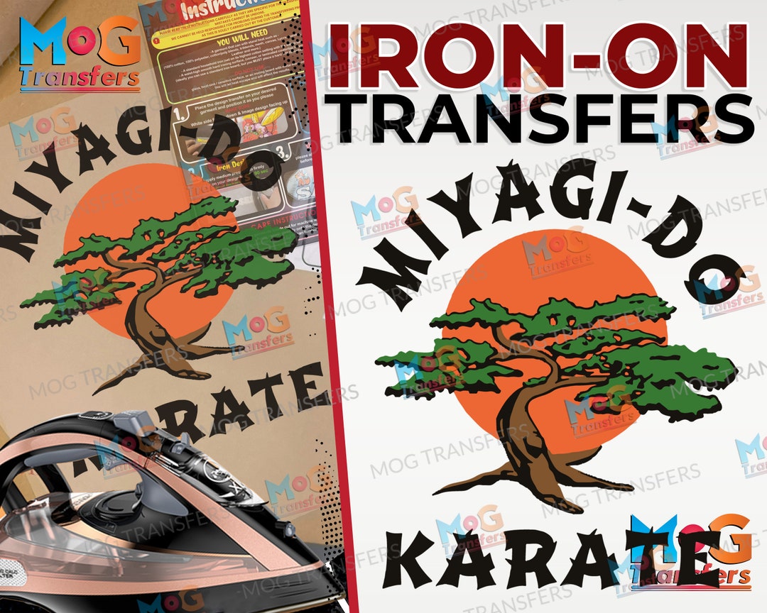 Miyagi Do Karate Kid Iron on Transfer Tshirt Cobra Kai Gift Karate Gi