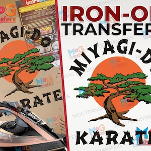 Miyagi Do Karate Kid Iron On Transfer-T-shirt | Cobra Kai-cadeau Karate Gi-patch opstrijkbaar T-shirt MMA Fighter Karate student/leraar kledingstuk