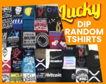 Pacote surpresa de camisetas estampadas, estilo brechó.
