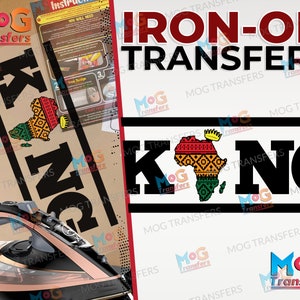 Africa King Iron On Transfer Heat Press Vinyl Patch African Map Country Pride Global Tribal Traveller Gift DIY Iron On T-shirt Design HTV