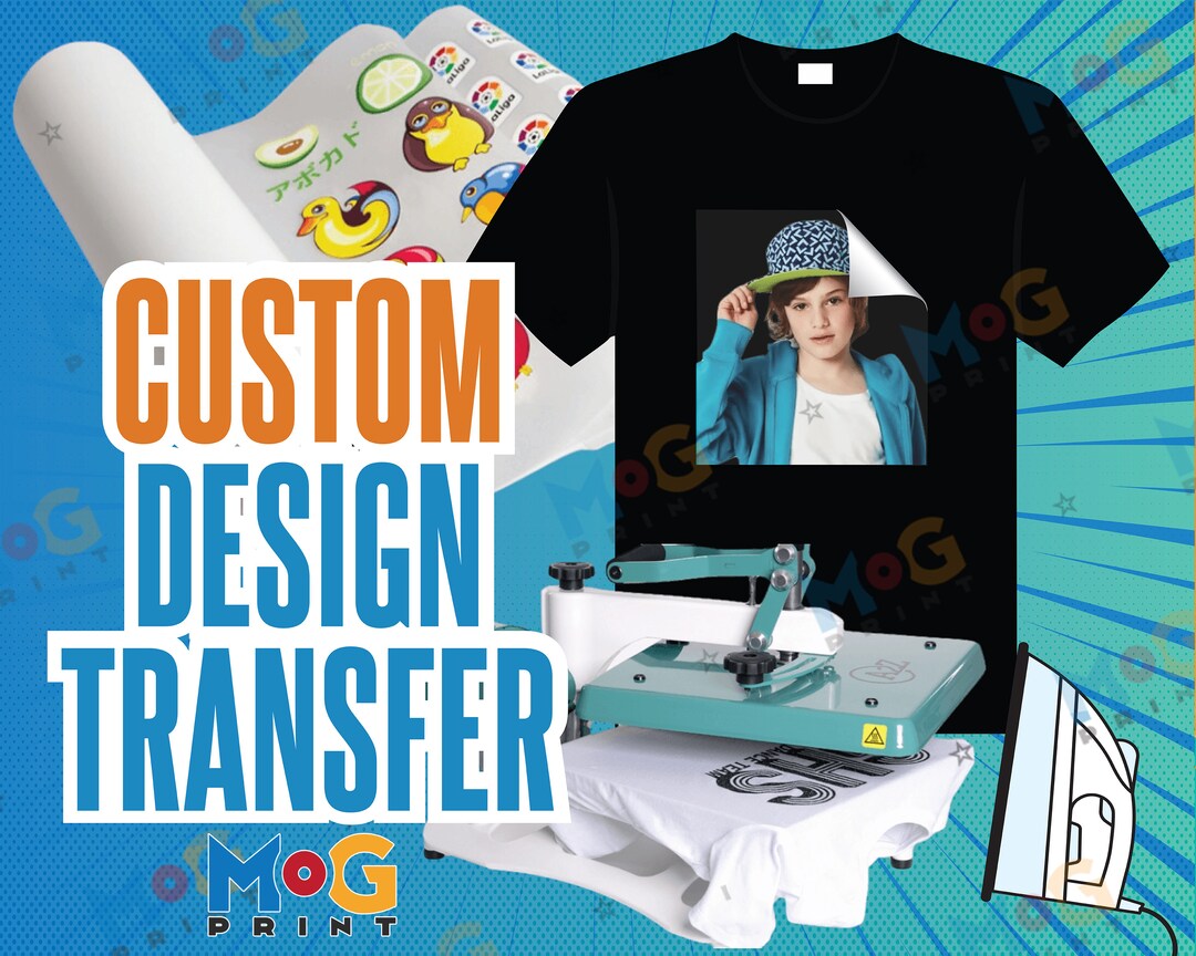 Custom DTF Heat Transfer, Ready to Press, Personalised T-shirt Iron On ...