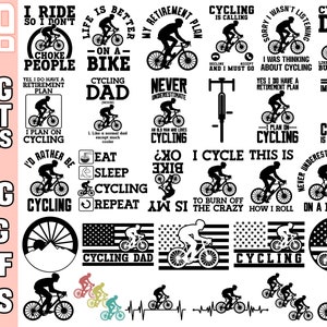 ciclismo svg png paquete cricut ciclista svg png paquete ciclista de carretera silueta svg png eps dxf cortar archivo vector