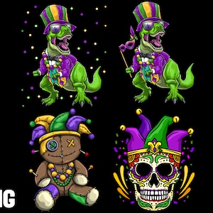 mardi gras png bundel sublimatie mardi gras clipart illustraties gratis commercieel gebruik